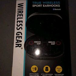 Black Wireless Gear Bluetooth Earbuds