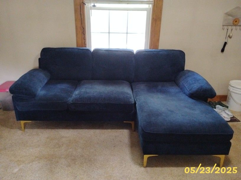 Sofa Chaise Blue
