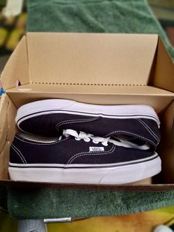 Black and white vans