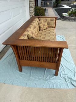Stickley spindle sofa