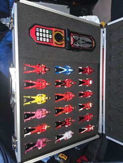 Gokaiger memorial mobirates with ranger keys and display brief case