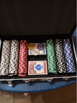 Poker set with 2 Bicycle Decks