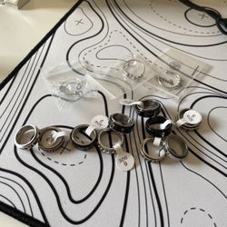 Size 6 Stainless Steel Rings