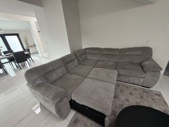 Grey sectional