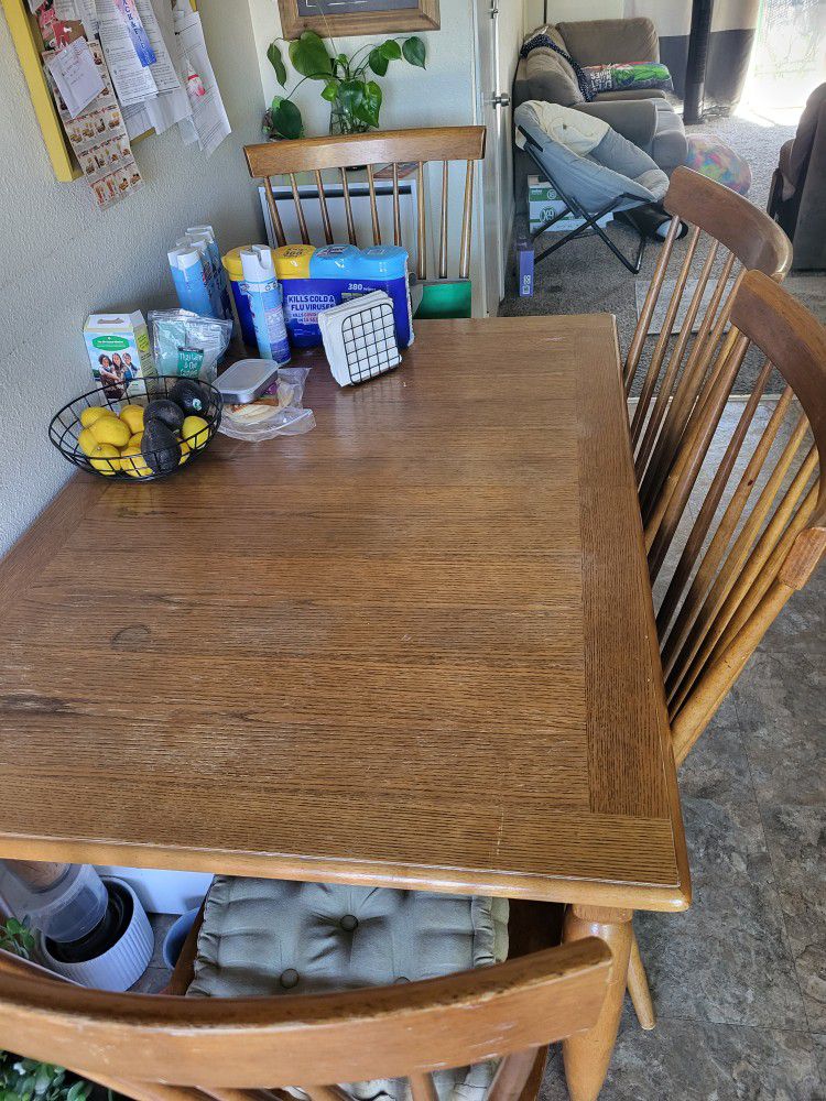 Wooden Kitchen Table