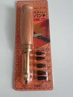 Japanese Screw Punch Leather Hole Puncher Set