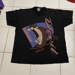 Vintage 1993 Jostens Sportswear Tazmanian Devil Tee Shirt Size XL