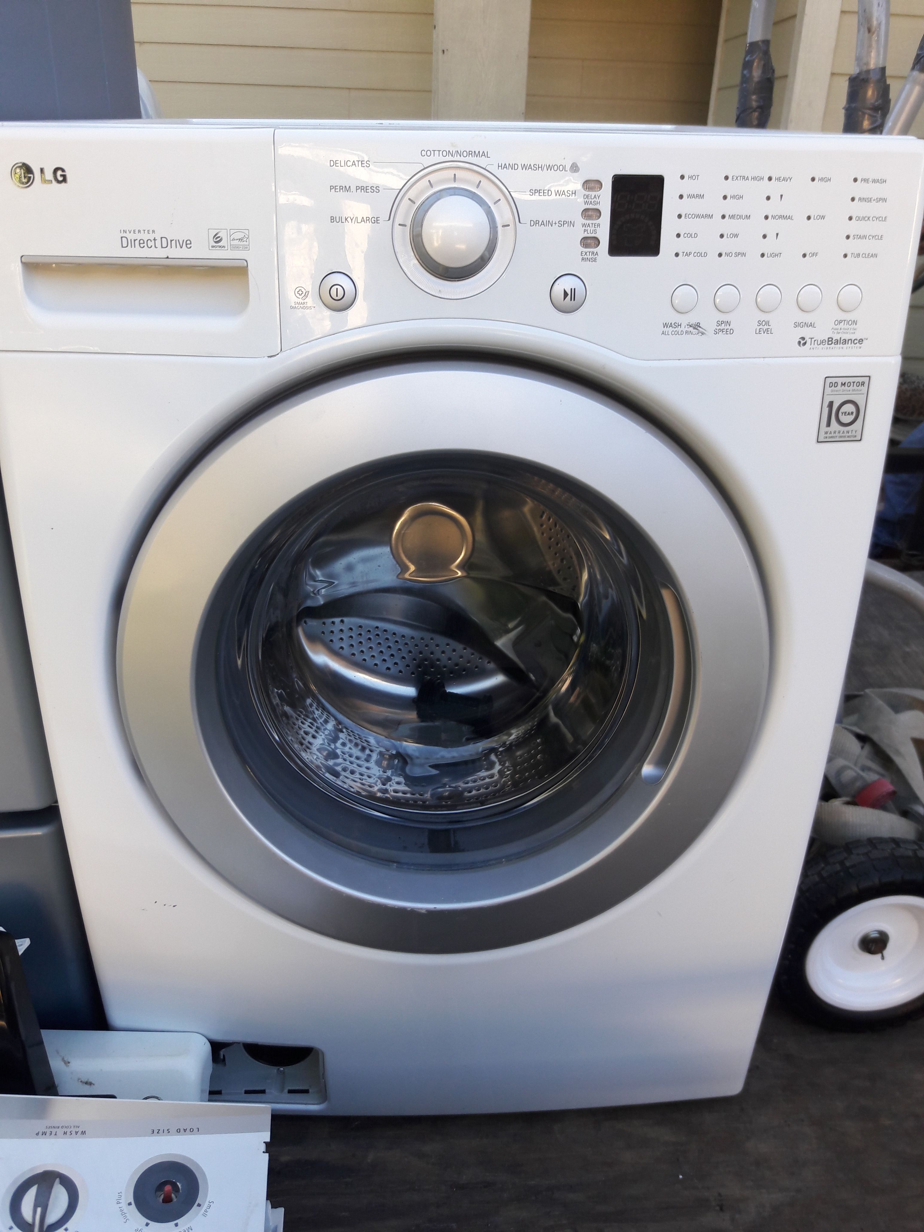 L.g tromm front load washer