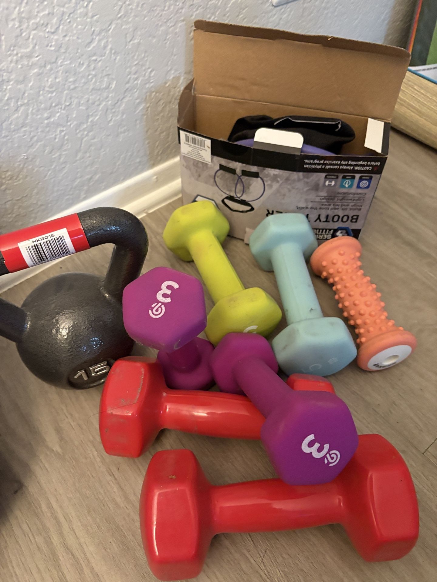 Weights and kettlebell - Workout items