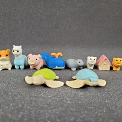 Iwako Colorz Japanese Puzzle Erasers Lot