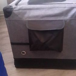 Travel Dog Carrier For Outdoors And Indoors Vented Sides Easy Set Up Great For Travel 