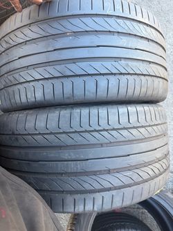 (2) 295/35R21 PAIR OF USED TIRES CONTINENTAL 80% LIFE !!!