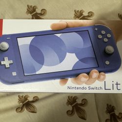 Nintendo Switch Lite Blue Brand New Unoppened