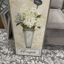 Floral Hydrangea Painting Canvas 