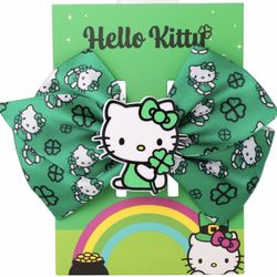 Super Cute! 🌈☘️🎀HELLO KITTY®️ St.Patrick’s🎀🍀🌈Hair Bow   