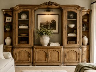 Beautiful! Michael Amini /  Aico sectional wall unit.