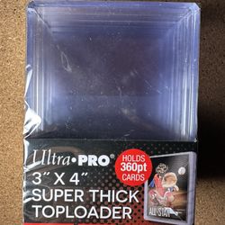 Ultra PRO 5 Pack 3"x4" Super Thick 180PT Toploaders Card Sleeve Protector