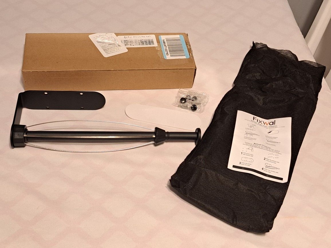 Fixwal Under Counter Paper Towel Holder Black