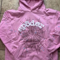 pink spider hoodie