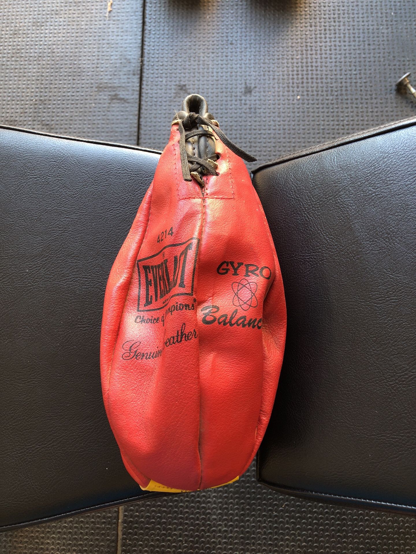 Red speed bag with new bladder small size
