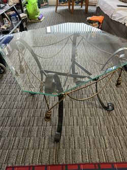 End Table With Glass Top