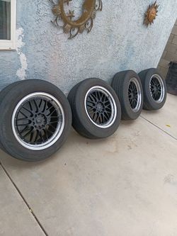18x8 Elegance E023 wheels 5x114.3 & 5x120 bolt pattern, +30 offset