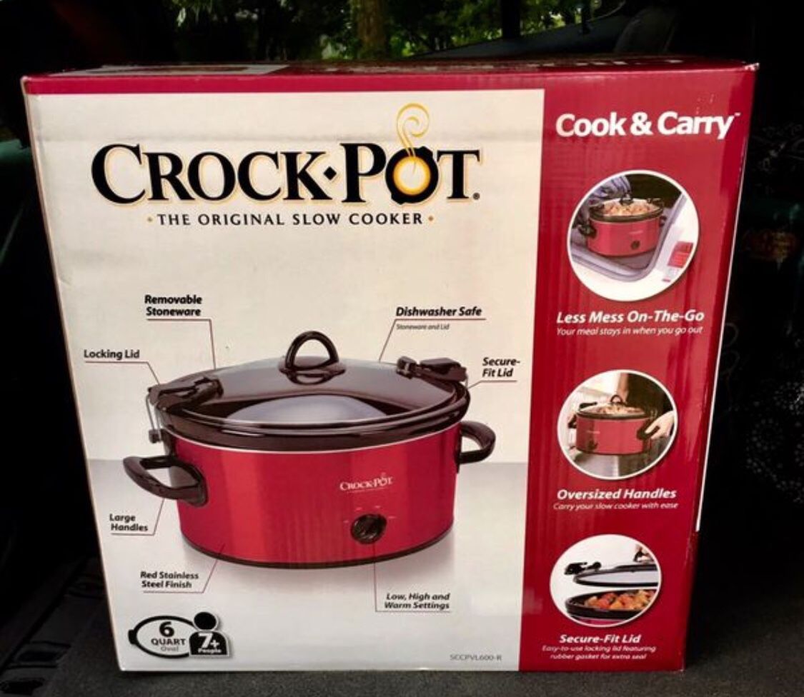 Crock Pot Cook And Carry 6 Qt slow Cooker New