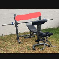 Bench press, Weight Each, Barbells (no Weights)