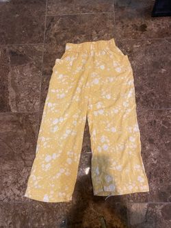 XS yellow pants