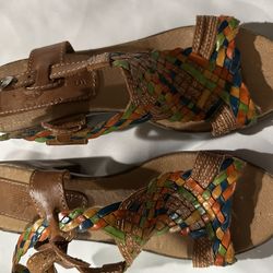 Huaraches de piel 100 💯 mexicanos numero 9