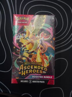 Pokemon TCG Mega Evolution Ascended Heroes Booster Bundle - 6 Packs - Sealed