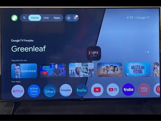 TCL 50”Google TV & YAMAHA SURROUND SYSTEM!