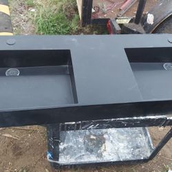 Black Double Sink