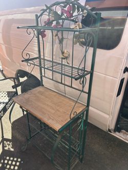 Metal and wood furniture