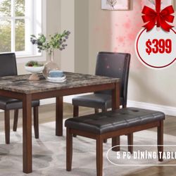 5 Pc Dining Table 