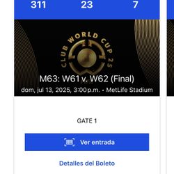 FINAL FIFA CLUB WORLD CUP 2025 NEW JERSEY 