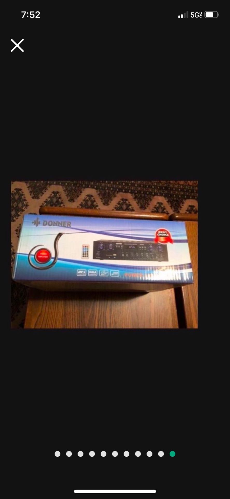 Brand New Gift Idea Donner Bluetooth 5.0 Amplifier Receiver, 4 channel, 440W Peak Power Home Theater Stereo Receiver BLUETOOT W Remote Control NIB