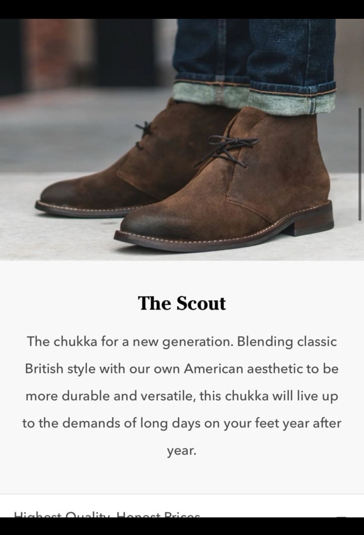 Thursday Boot Company Scout Chukka