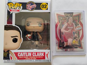 Caitlin Clark Funko pop + card!