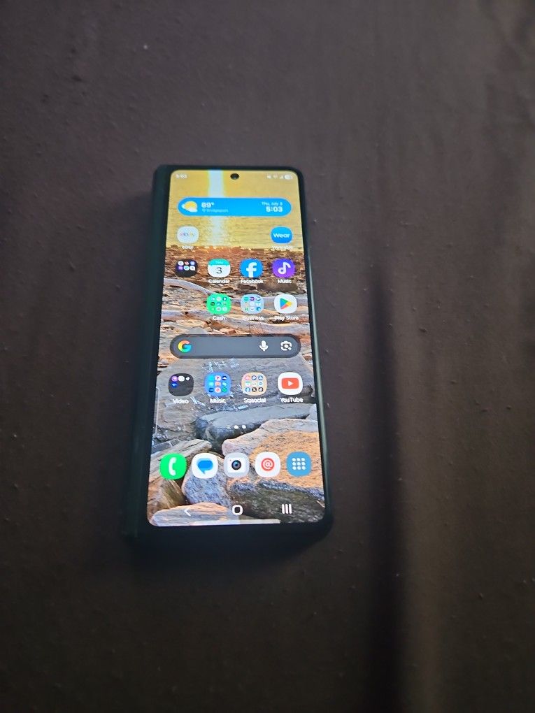 Unlocked 256GB Z Fold3. Outside Screen Only
