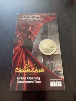 1996 Monte Carlo Grand Opening Token
