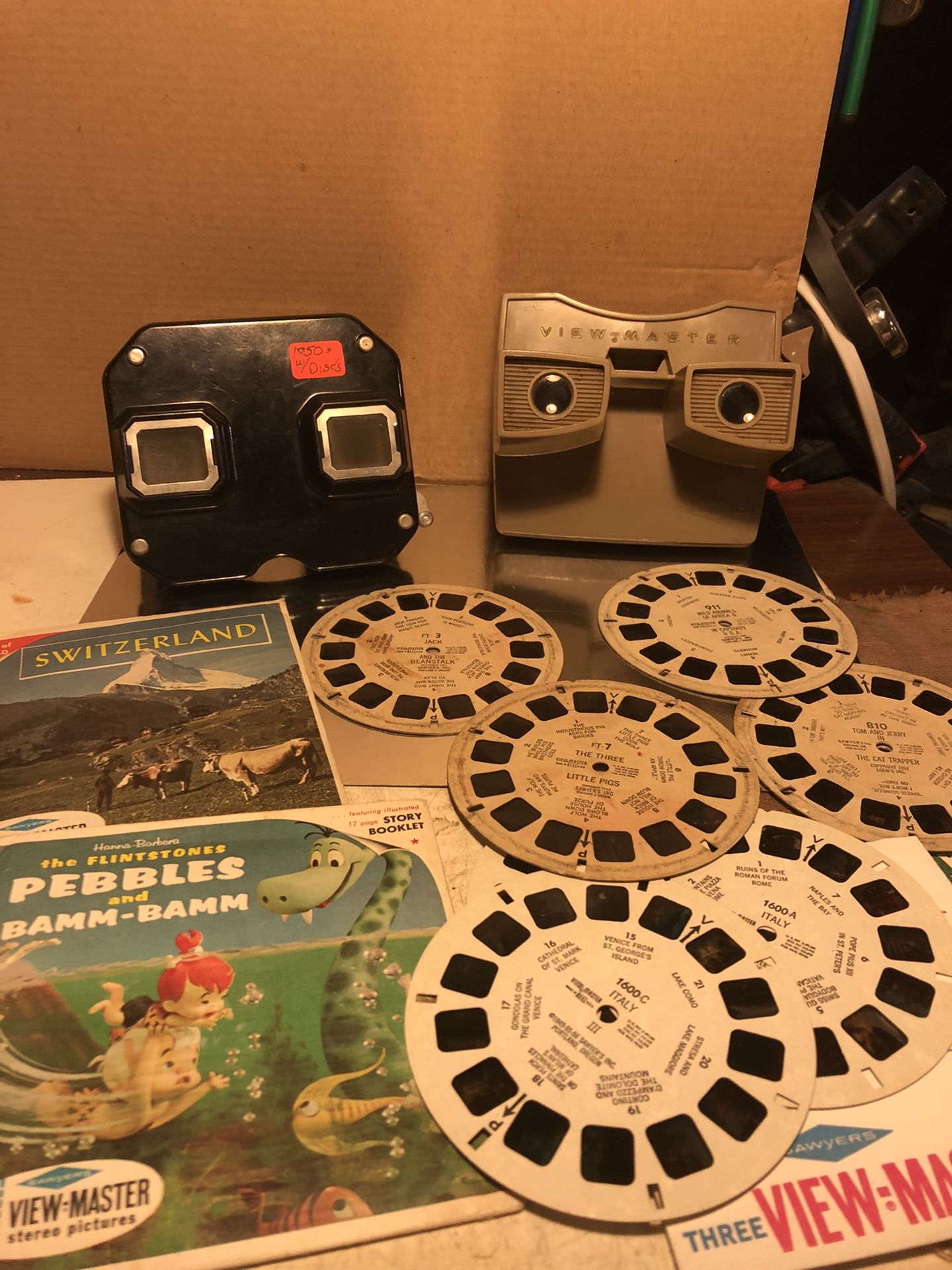 Vintage View Masters With 14 Reels 25.00 For All Shipping Available At Your Cost PayPal