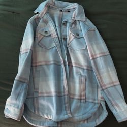 Blue & Pink Plaid Shacket