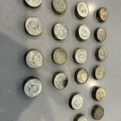 Kennedy Half Dollars 40% Silver Qty 168