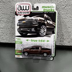 Auto World 1:64 2026 Premium Release 1A - 2019 Chevrolet Silverado High Country -Oakwood Metallic