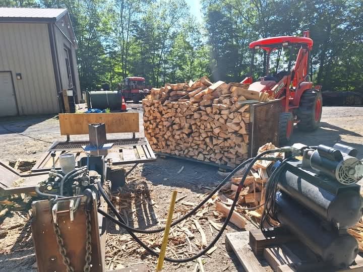 Seasoned Firewood Delivered And Stacked