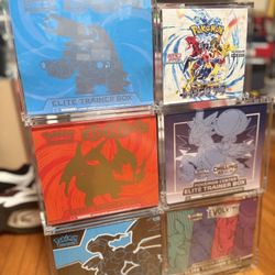 Elite Trainer Box Acrylic Display Case Stackable - 8mm + 5mm Ultra Thick Acrylic with 5x3mm Strong Magnets