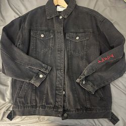 Animebae  Vintage Black Jean Jacket
