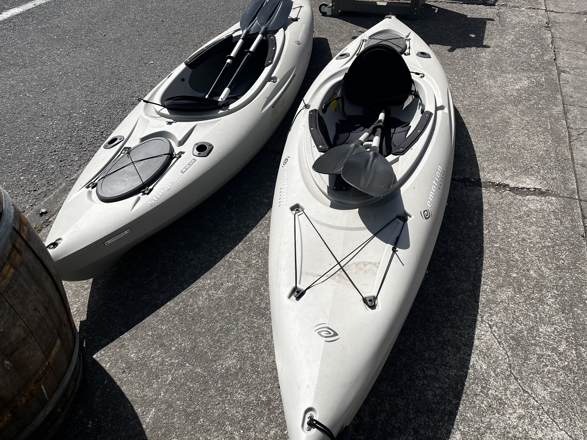 Pair Of Fishing Kayaks