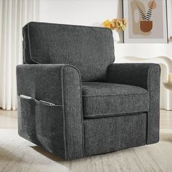 360° Swivel Chair Luxurious Chenille